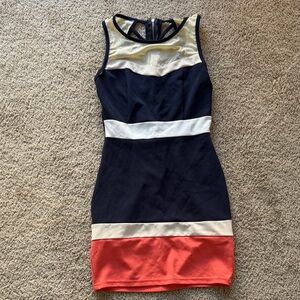 Colorblock Sleeveless Dress
